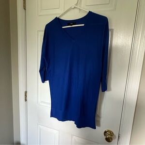 Mossimo Supply Co. Blue 3/4 Sleeve Tunic Top